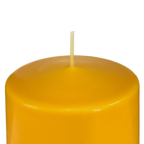 Product PURE Pillar Candle Yellow Honey Wenzel Candles 90×70mm
