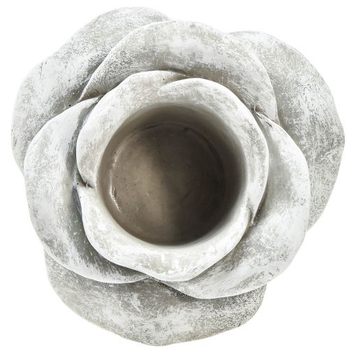 Product Rose ceramic grave decoration table decoration candle holder large Ø17cm H9cm