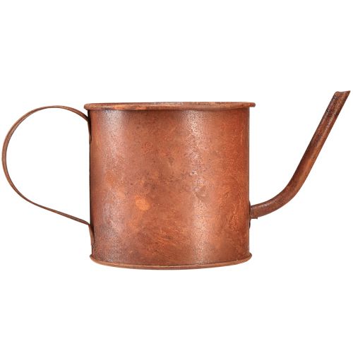 Product Rust decorative watering can mini plant pot metal Ø10cm H9cm