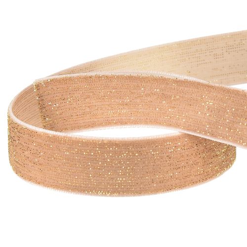 Product Velvet Ribbon Glitter Pink Gold Decorative Ribbon Velvet 20mm 10m