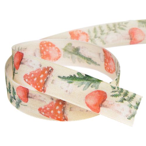 Product Ribbon fly agaric decorative ribbon W25mm L18m