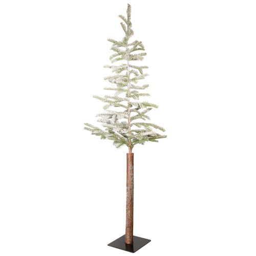 Narrow Christmas tree artificial fir with snow 40x150cm