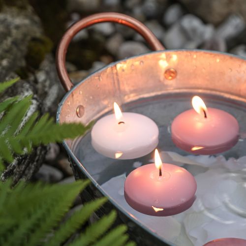 Floating Candles Floating Candles Pink Ø4.5cm H3cm 8pcs