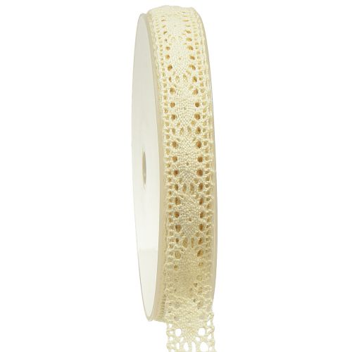 Product Lace ribbon cream crochet ribbon decorative ribbon W18mm L20m