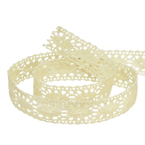 Product Lace ribbon cream crochet ribbon decorative ribbon W18mm L20m