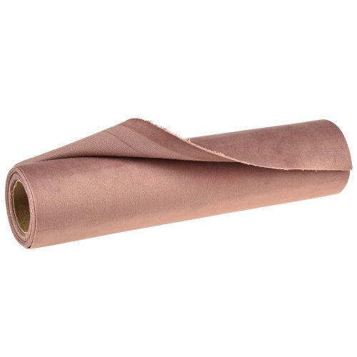 Product Velvet table runner old pink, 28×270cm - Elegant table ribbon decorative fabric for your festive table decoration