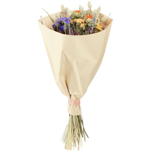 Product Dried Flower Bouquet Purple Orange Sea Lilac Grain 55cm