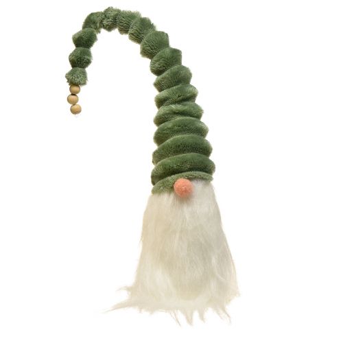 Festive gnome with spiral green hat and white beard 2 pieces – 65cm – Scandinavian Christmas magic for your home