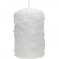 Floristik24 Advent candles, pillar candles, snowball candles 100/60mm 4pcs