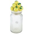 Floristik24 Bonboniere glass ceramic lemons summer Ø11cm H27cm