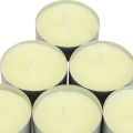 Floristik24 Night lights tea lights nightlights yellow aluminum burning time 8 hours 60 pieces