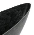 Floristik24 Plastic boat anthracite oval 39cm x 12.5cm H13cm, 1pc