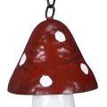 Floristik24 Rustic mushroom bird feeder with hook for fat balls – garden decoration height 17 cm 2 pieces