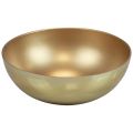 Floristik24 Decorative bowl gold bowl plastic matt gloss Ø20cm H7cm