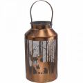 Floristik24 Vintage lantern deer forest garden lantern Ø19cm H33cm