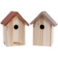 Floristik24 Birdhouse made of wood nesting box natural brown/beige 23cm 1pc