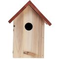 Floristik24 Birdhouse made of wood nesting box natural brown/beige 23cm 1pc