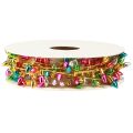 Floristik24 Decorative ribbon, decorative ribbon, motif, fairy lights, colorful, width 12 mm, length 5 m