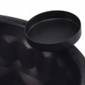 Floristik24 Decorative metal bowl in black – Gugelhupf design, 26 cm – Stylish tealight holder for a cozy ambience