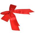 Floristik24 Decorative bow Red bow with gold edge – Elegant Christmas decoration 4cm wide 15×21cm 10pcs