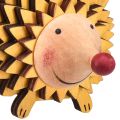 Floristik24 Hedgehog decoration wooden figure autumn orange yellow 8×7×6cm 4pcs