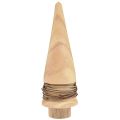 Floristik24 Mini Christmas tree wooden decoration natural table decoration H13.5cm 3pcs