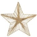 Floristik24 Star Jute Natural Rustic Christmas Star 30cm 4pcs
