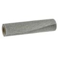 Floristik24 Table runner grey with jute, decorative fabric 29×450cm - Elegant table runner for your festive table decoration