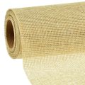 Floristik24 Table runner natural with jute, decorative fabric 29×450cm - Elegant table runner for your festive decoration