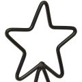 Floristik24 Metal Christmas tree with star and tray – 25x18x66 cm – Modern holiday decoration