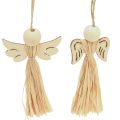 Floristik24 Christmas angel Christmas tree decoration angel raffia 11cm 12pcs