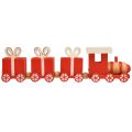 Floristik24 Wooden train with gift boxes, red and white, set of 2, 18 x 3 x 4.5 cm - Christmas decoration